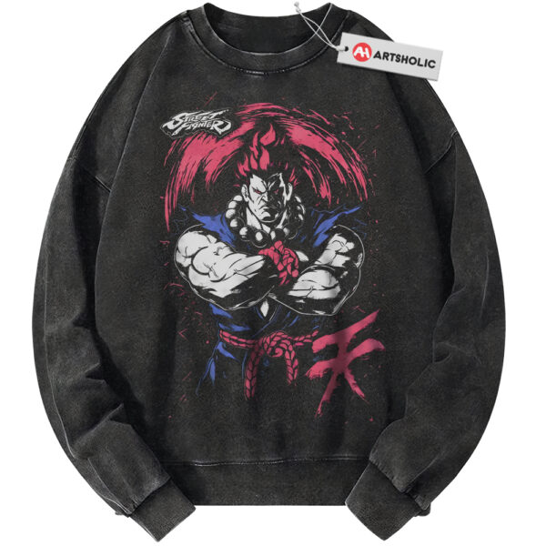 Akuma Sweatshirt, Street Fighter Sweatshirt, Game Sweatshirt, Vintage Sweater