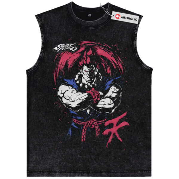 Akuma Tank Top, Street Fighter Tank Top, Game Tank Top, Vintage Tank Top