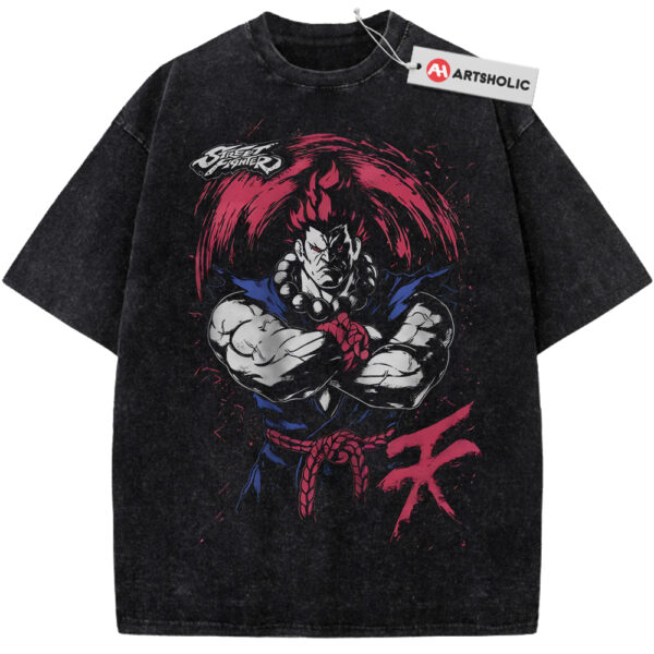 Akuma Shirt, Street Fighter Shirt, Game Shirt, Vintage T-Shirt