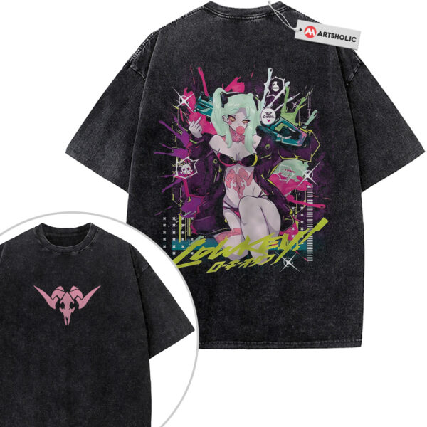 Rebecca Shirt, Cyberpunk: Edgerunners Shirt, Game Shirt, Vintage Tee 2-Sided