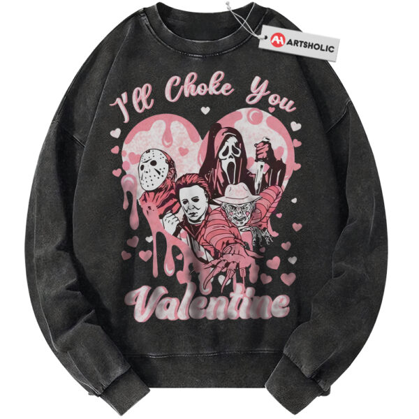 Ghostface Sweatshirt, Michael Myers Sweatshirt, Jason Voorhees Sweatshirt, Horror Sweatshirt, Valentine's Day Sweatshirt, Vintage Sweater
