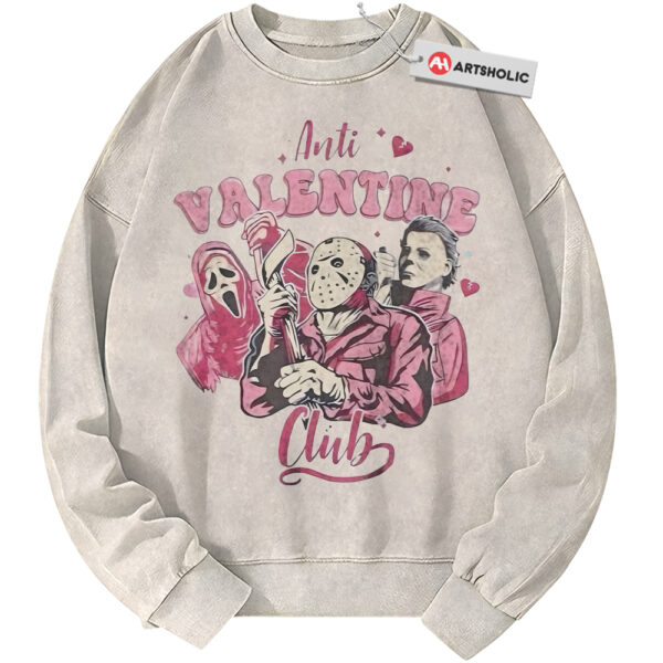 Ghostface Sweatshirt, Michael Myers Sweatshirt, Jason Voorhees Sweatshirt, Horror Sweatshirt, Valentine's Day Sweatshirt, Vintage Sweater