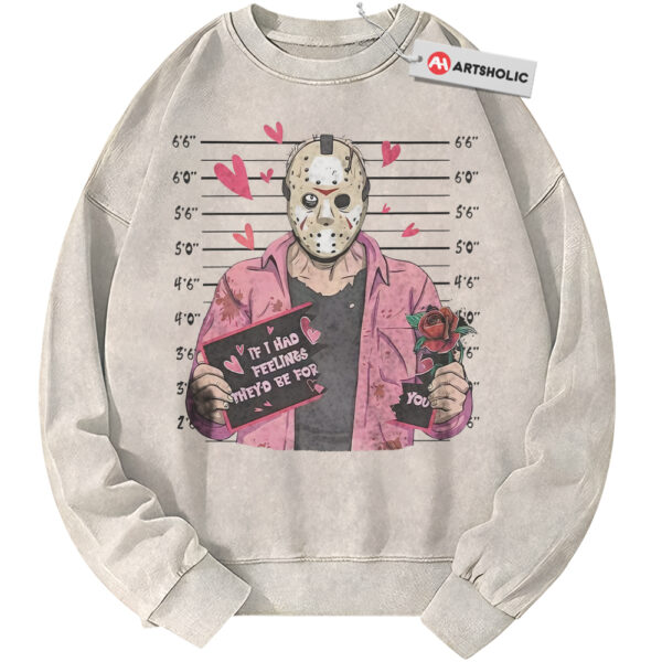 Jason Voorhees Sweatshirt, Friday the 13th Sweatshirt, Valentine's Day Sweatshirt, Horror Sweatshirt, Vintage Sweater