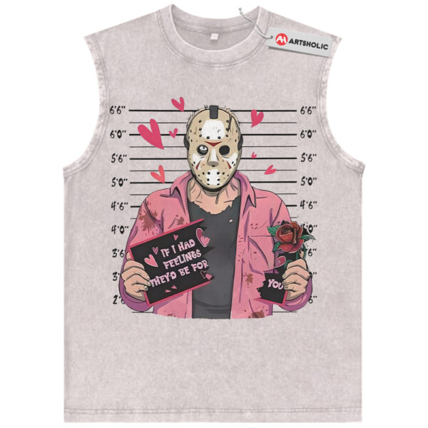 Jason Voorhees Tank Top, Friday the 13th Tank Top, Valentine's Day Tank Top, Horror Tank Top, Vintage Tank Top