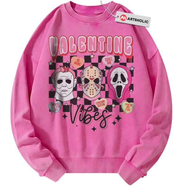 Ghostface Sweatshirt, Michael Myers Sweatshirt, Jason Voorhees Sweatshirt, Valentine's Day Sweatshirt, Horror Sweatshirt, Vintage Sweater