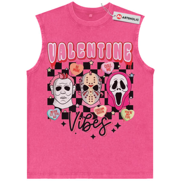 Ghostface Tank Top, Michael Myers Tank Top, Jason Voorhees Tank Top, Valentine's Day Tank Top, Horror Tank Top, Vintage Tank Top
