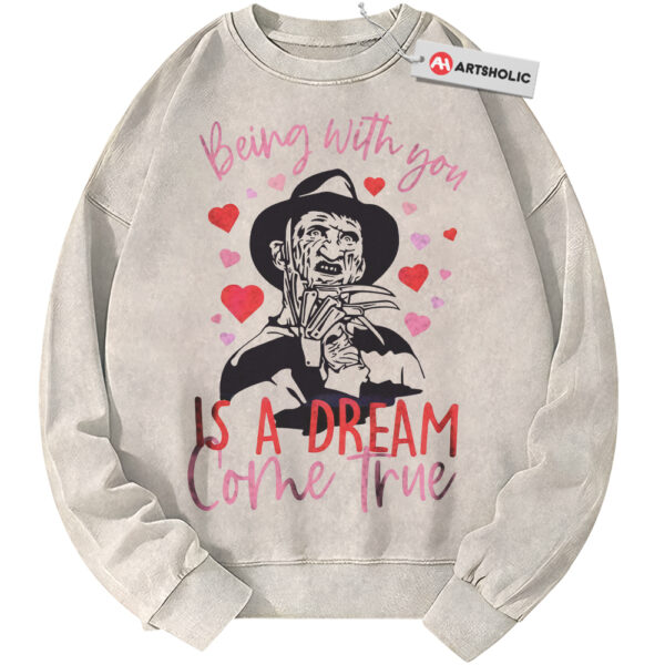 Freddy Krueger Sweatshirt, A Nightmare on Elm Street Sweatshirt, Horror Movie Sweatshirt, Valentine's Day Sweatshirt, Vintage Sweater