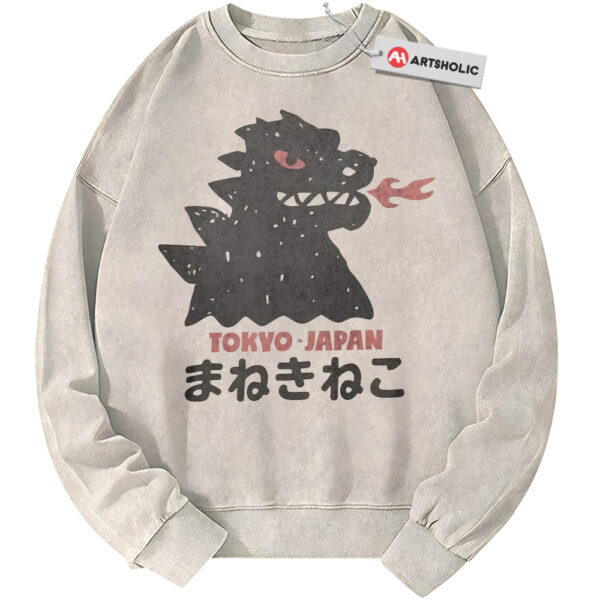Tokyo Japan Kaiju Sweatshirt, Japanese Streetwear Sweatshirt, Vintage Sweater