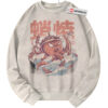 Octopus Kaiju Sweatshirt, Japanese Streetwear Sweatshirt, Vintage Sweater