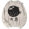 Pufferfish Sweatshirt, Japanese Streetwear Sweatshirt, Vintage Sweater