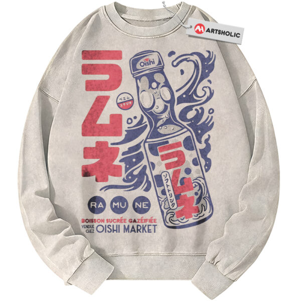 Ramune Soda Sweatshirt, Japanese Streetwear Sweatshirt, Vintage Sweater