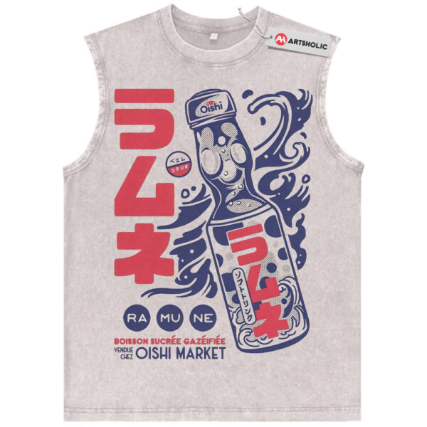 Ramune Soda Tank Top, Japanese Streetwear Tank Top, Vintage Tank Top