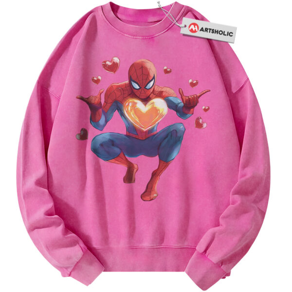 Spider-Man Sweatshirt, Marvel Comics Sweatshirt, Valentine's Day Sweatshirt, Vintage Sweater
