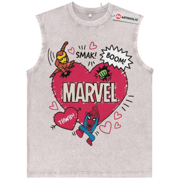 Spider-Man Tank Top, Marvel Comics Tank Top, Valentine's Day Tank Top, Vintage Tank Top