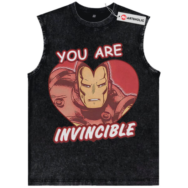 Iron Man Tank Top, Valentine's Day Tank Top, Marvel Comics Tank Top, Vintage Tank Top