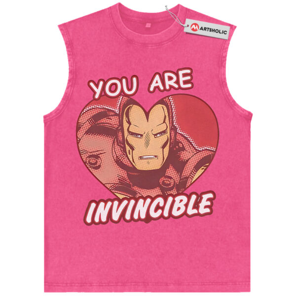 Iron Man Tank Top, Valentine's Day Tank Top, Marvel Comics Tank Top, Vintage Tank Top