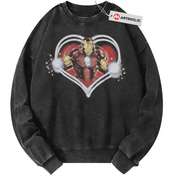 Iron Man Sweatshirt, Valentine's Day Sweatshirt, Marvel Comics Sweatshirt, Vintage Sweater