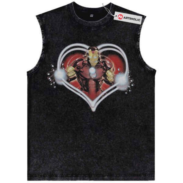 Iron Man Tank Top, Valentine's Day Tank Top, Marvel Comics Tank Top, Vintage Tank Top