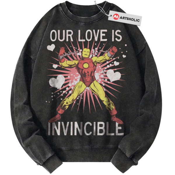 Iron Man Sweatshirt, Valentine's Day Sweatshirt, Marvel Comics Sweatshirt, Vintage Sweater
