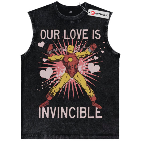 Iron Man Tank Top, Valentine's Day Tank Top, Marvel Comics Tank Top, Vintage Tank Top