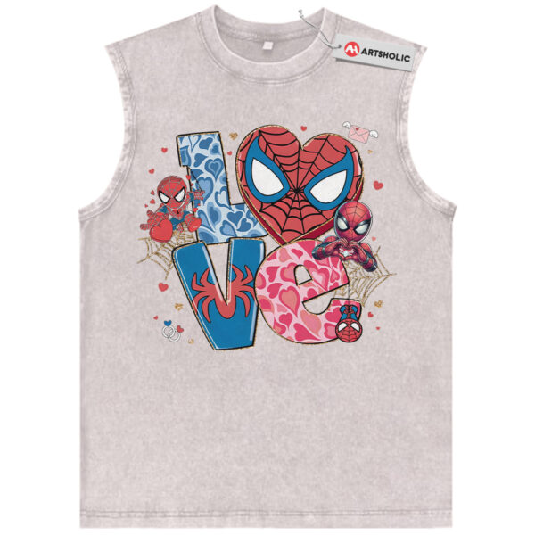 Spider-Man Tank Top, Marvel Comics Tank Top, Valentine's Day Tank Top, Vintage Tank Top