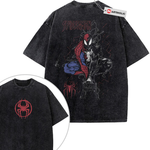 Spider-Man Shirt, Venom Shirt, Marvel Comics Shirt, Vintage Tee 2-Sided