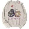 BB-8 and BB-9E Sweatshirt, Star Wars Sweatshirt, Valentine's Day Sweatshirt, Movie Sweatshirt, Vintage Sweater