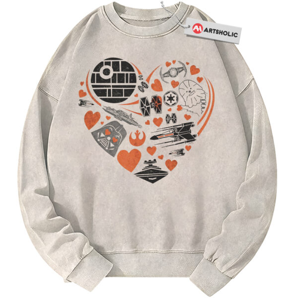 Star Wars Sweatshirt, Valentine's Day Sweatshirt, Movie Sweatshirt, Vintage Sweater