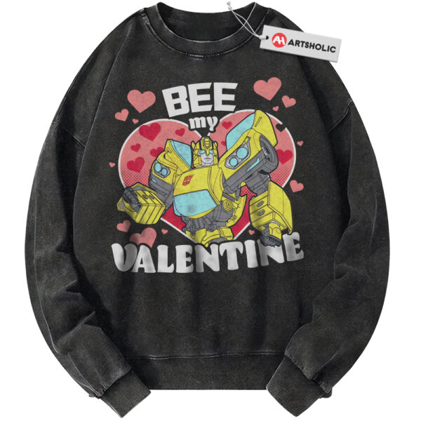 Bumblebee Sweatshirt, Transformers Sweatshirt, Valentine's Day Sweatshirt, Movie Sweatshirt, Vintage Sweater