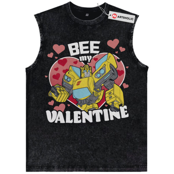 Bumblebee Tank Top, Transformers Tank Top, Valentine's Day Tank Top, Movie Tank Top, Vintage Tank Top