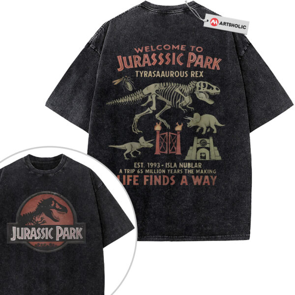 Jurassic Park Shirt, Movie Shirt, Vintage T-Shirt 2-Sided