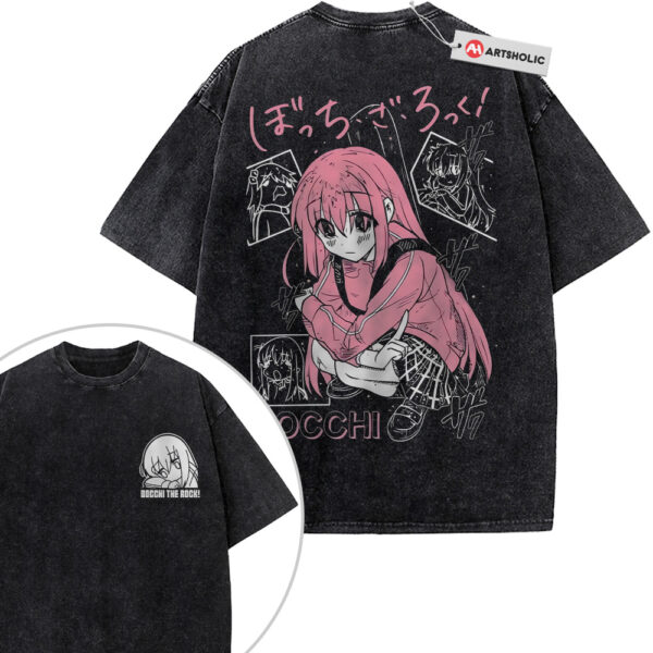 Hitori Gotoh Shirt, Bocchi the Rock! Shirt, Anime Shirt, Vintage T-Shirt 2-Sided