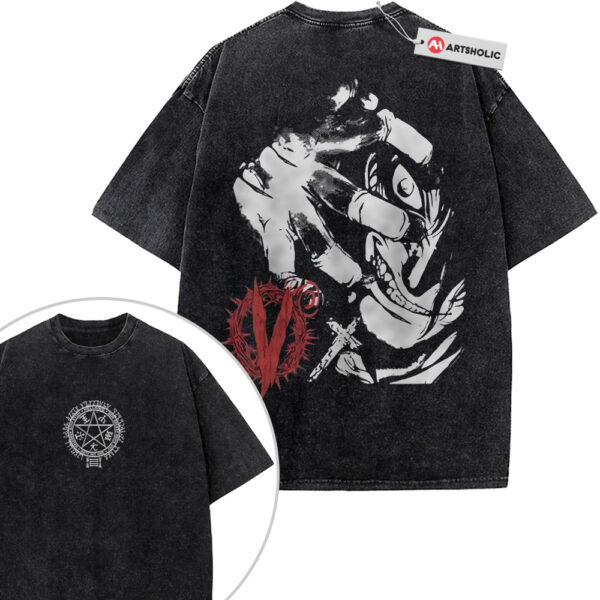 Alucard Shirt, Hellsing Shirt, Anime Shirt, Vintage Tee 2-Sided