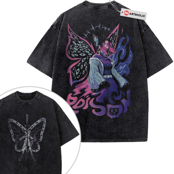 Shinobu Kocho Shirt, Demon Slayer Shirt, Anime Shirt, Vintage Tee 2-Sided