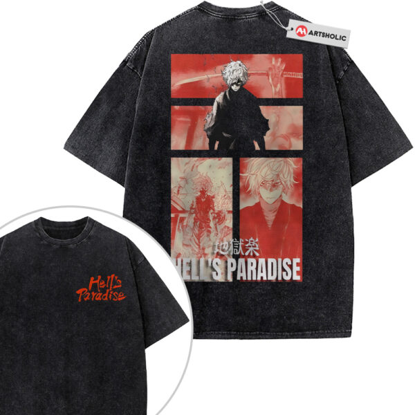 Gabimaru Shirt, Hell's Paradise Shirt, Anime Shirt, Vintage T-Shirt 2-Sided