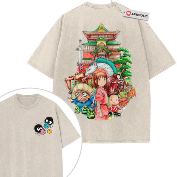 Spirited Away Shirt, Studio Ghibli Shirt, Anime Shirt, Vintage T-Shirt 2-Sided