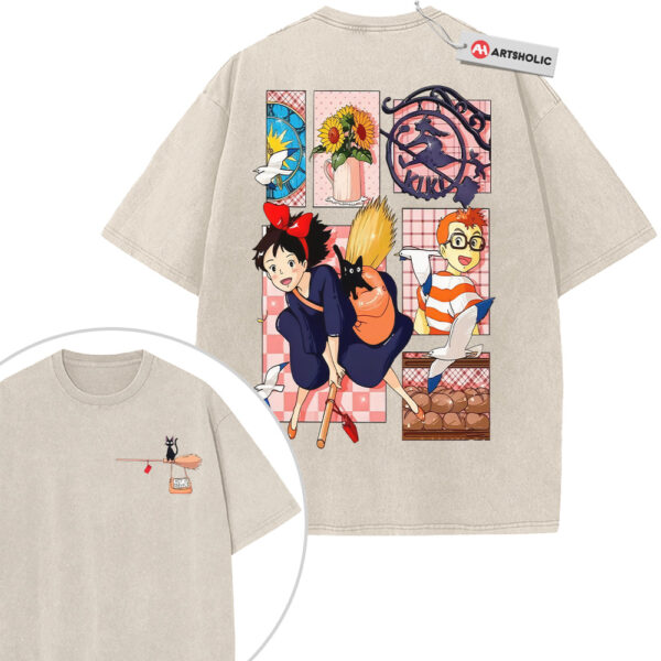 Kiki's Delivery Service Shirt, Studio Ghibli Shirt, Anime Shirt, Vintage T-Shirt 2-Sided