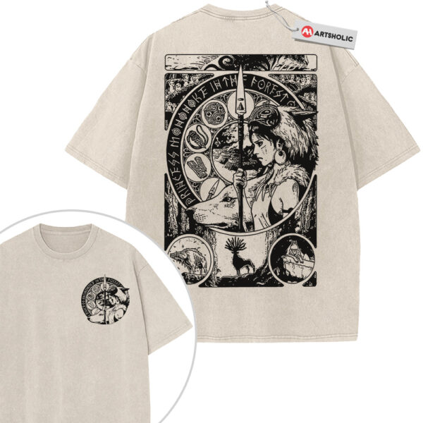 Princess Mononoke Shirt, Studio Ghibli Shirt, Anime Shirt, Vintage T-Shirt 2-Sided