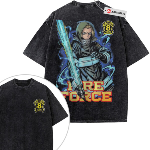 Arthur Boyle Shirt, Fire Force Shirt, Anime Shirt, Vintage Tee 2-Sided