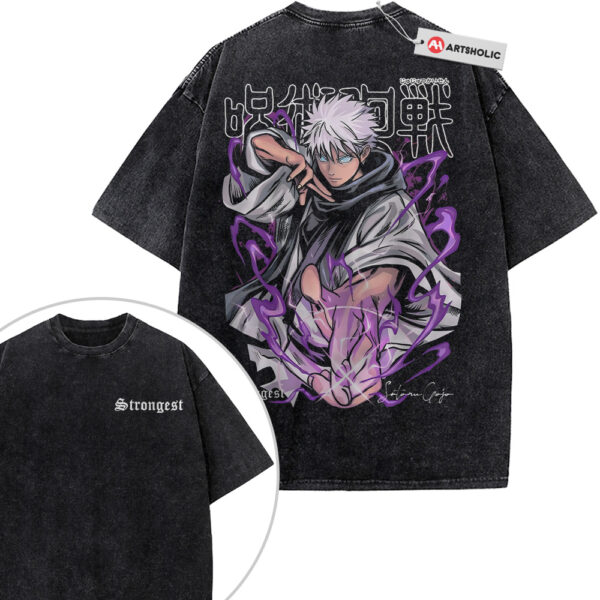 Satoru Gojo Shirt, Jujutsu Kaisen Shirt, Anime Shirt, Vintage T-Shirt 2-Sided