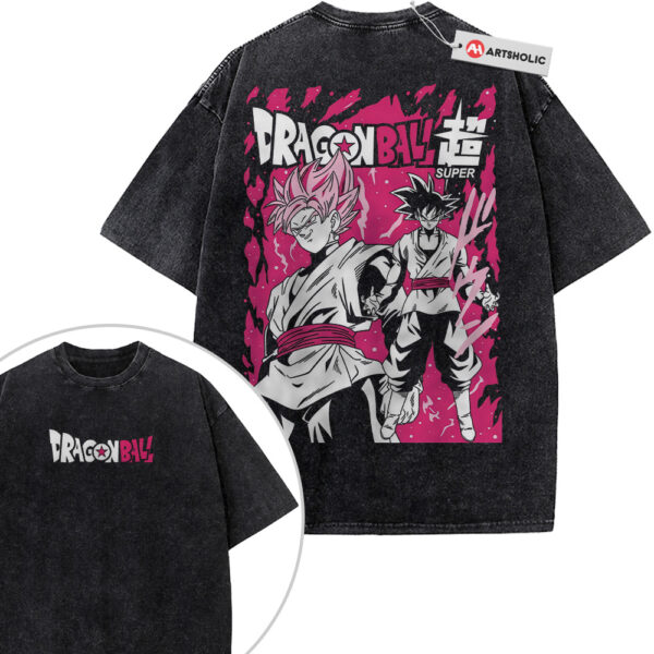 Goku Black Shirt, Dragon Ball Shirt, Anime Shirt, Vintage T-Shirt 2-Sided
