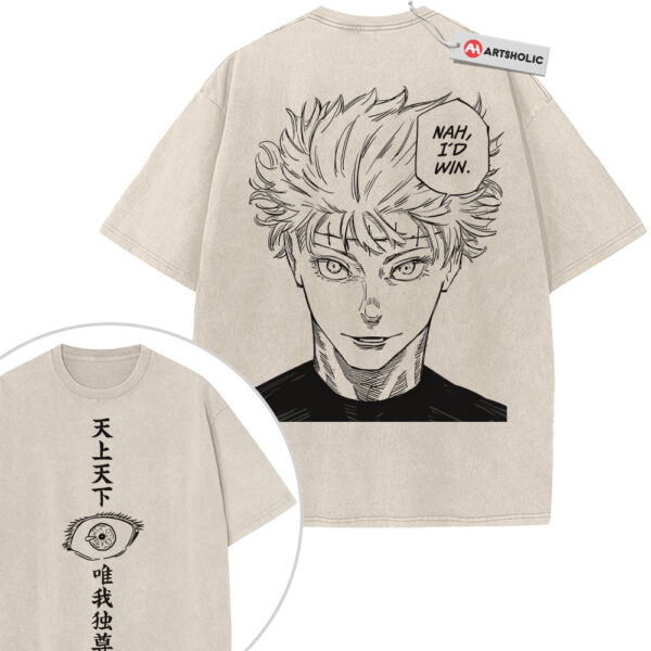 Gojo x Yuta Shirt, Jujutsu Kaisen Shirt, Anime Shirt, Vintage T-Shirt 2-Sided