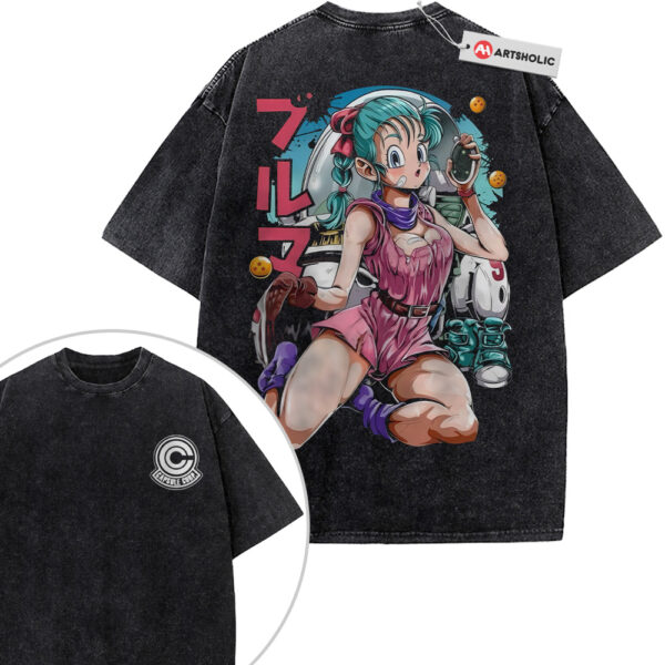 Bulma Shirt, Dragon Ball Shirt, Anime Shirt, Vintage T-Shirt 2-Sided