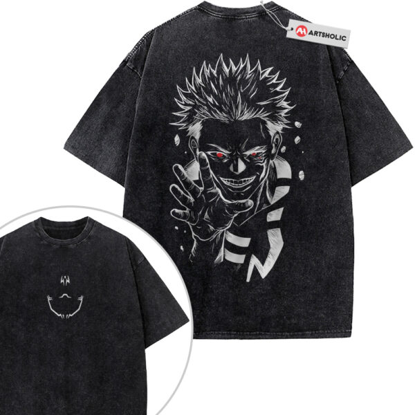 Sukuna Shirt, Jujutsu Kaisen Shirt, Anime Shirt, Vintage T-Shirt 2-Sided