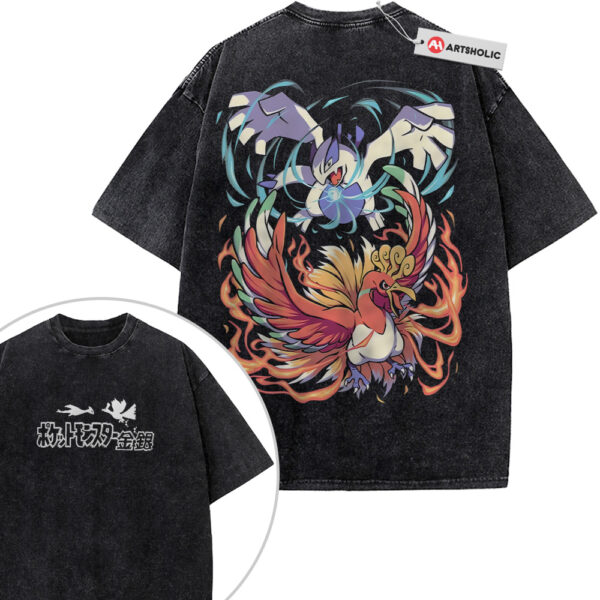 Lugia vs Ho-oh Shirt, Pokemon Shirt, Anime Shirt, Vintage Tee 2-Sided