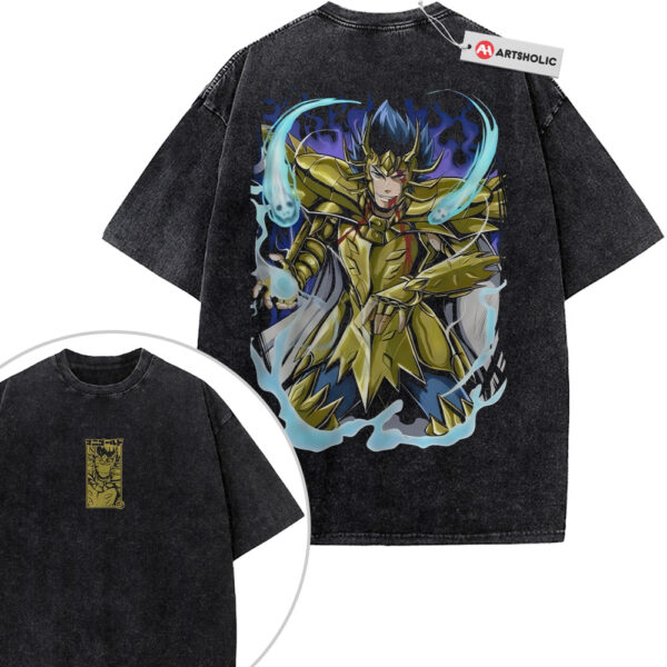 Manigoldo Shirt, Saint Seiya: The Lost Canvas Shirt, Anime Shirt, Vintage Tee 2-Sided