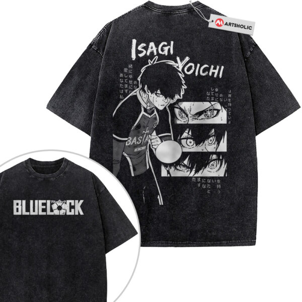 Yoichi Isagi Shirt, Blue Lock Shirt, Anime Shirt, Vintage Tee 2-Sided