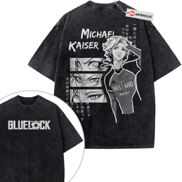 Michael Kaiser Shirt, Blue Lock Shirt, Anime Shirt, Vintage Tee 2-Sided