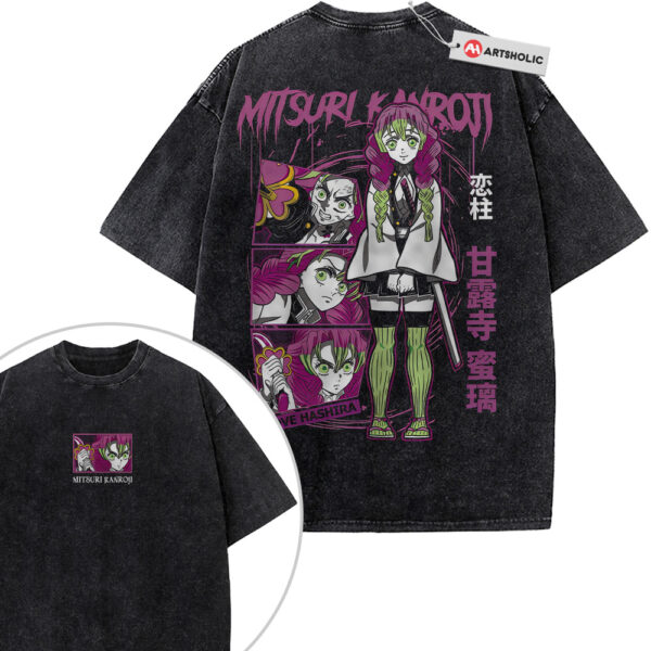 Mitsuri Kanroji Shirt, Demon Slayer Shirt, Anime Shirt, Vintage T-Shirt 2-Sided