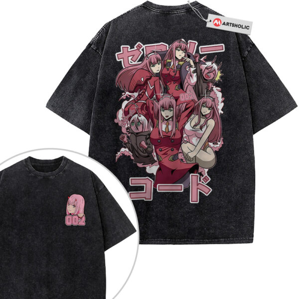 Zero Two Shirt, Darling in the Franxx Shirt, Anime Shirt, Vintage T-Shirt 2-Sided